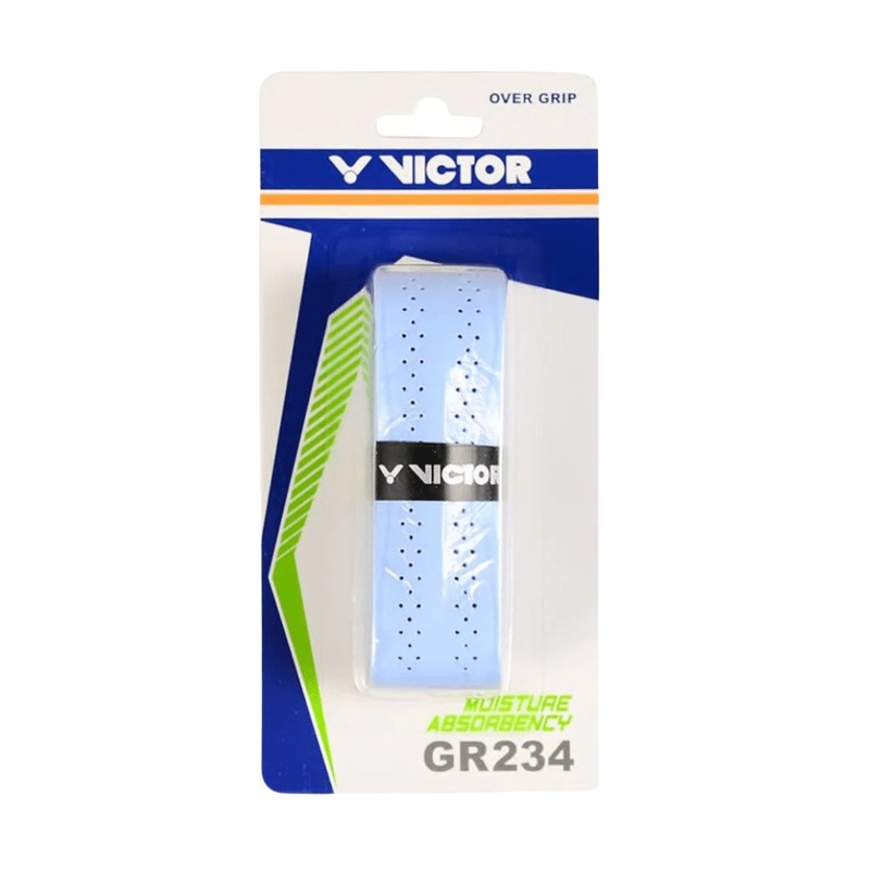 VICTOR GR234 Badminton Overgrip (1 Wrap) Multiple Colors White