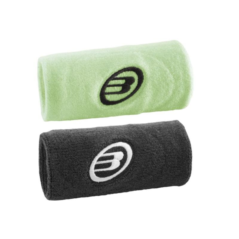 Muequeras Bullpadel BPMU243 Negro Amarillo Azufre 2 Unidades