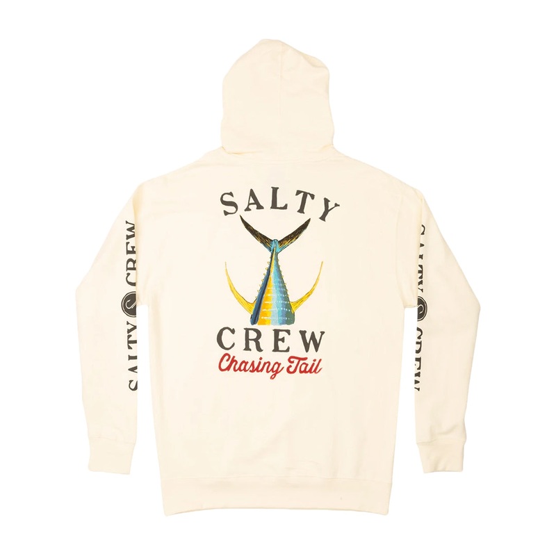 Salty Crew Mens Tailed Hooded Fleece Sweatshirt Mackerel Small