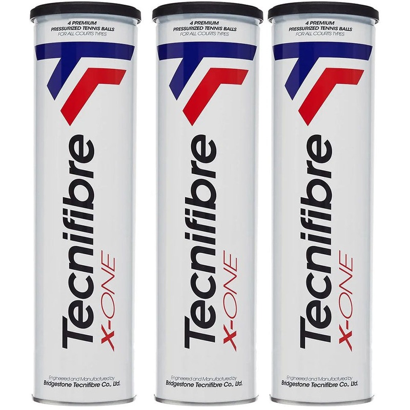 Tecnifibre X-One Tennis Balls – Pack of 3 (12 Balls Total)
