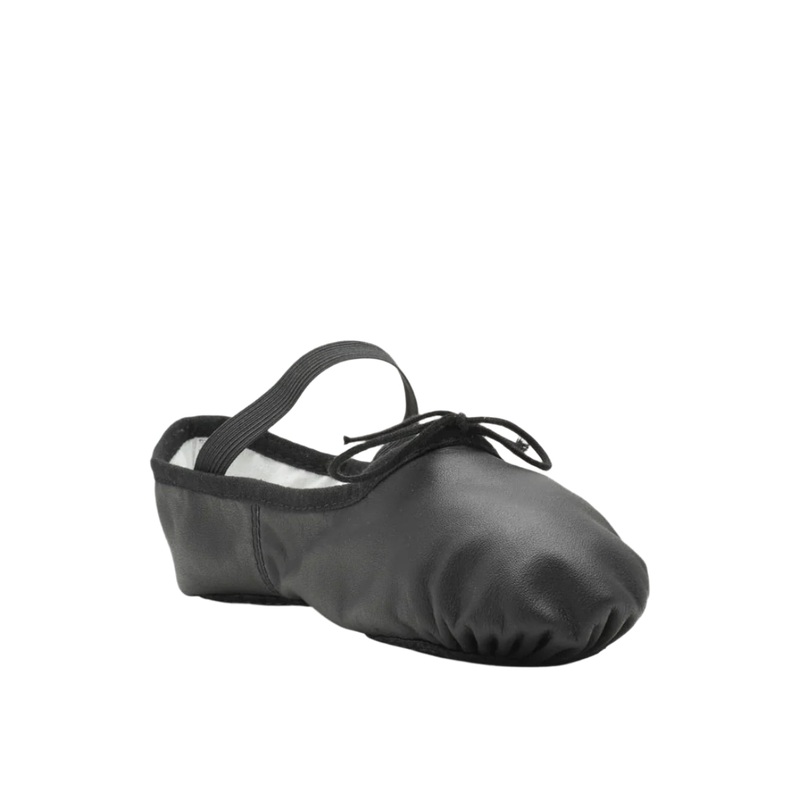 Bloch Arise Leather Ballet Shoe Women C-Width – Black Black 2