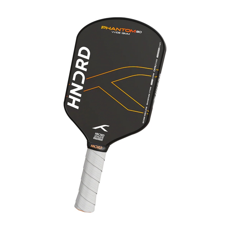 Hundred Phantom 80 Wide 13mm Pickleball Paddle HPRX-4M167-13-W Black/Orange 13mm