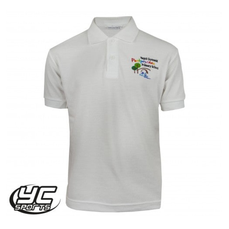 Pontprennau Primary School Polo 2/3 WHITE