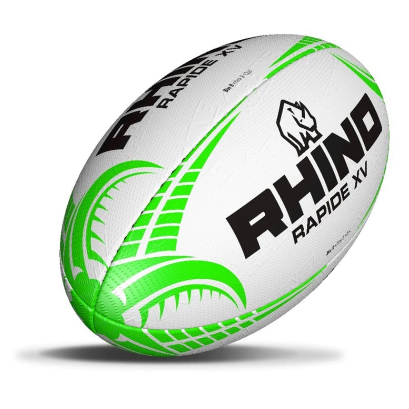 Rhino Rapide XV Rugby Training Ball S3 WHITE