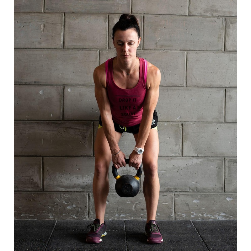Women’S Drop It Like A Squat Tank Top (Brick Red) Wod Armour | Kibi Sports XS