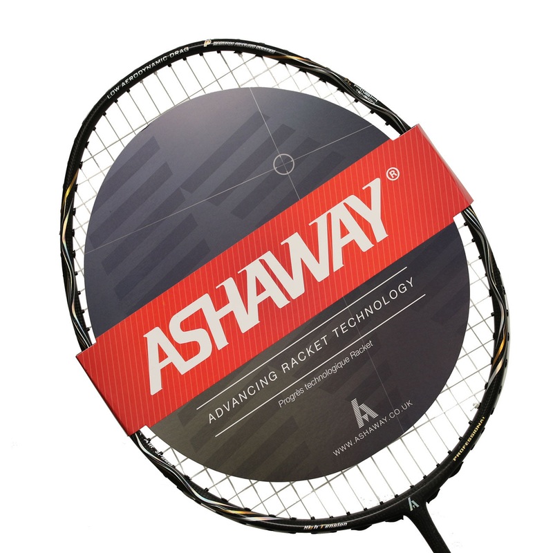 Ashaway Phantom Helix Badminton Racket – Black/Gold Black/Gold 4UG2