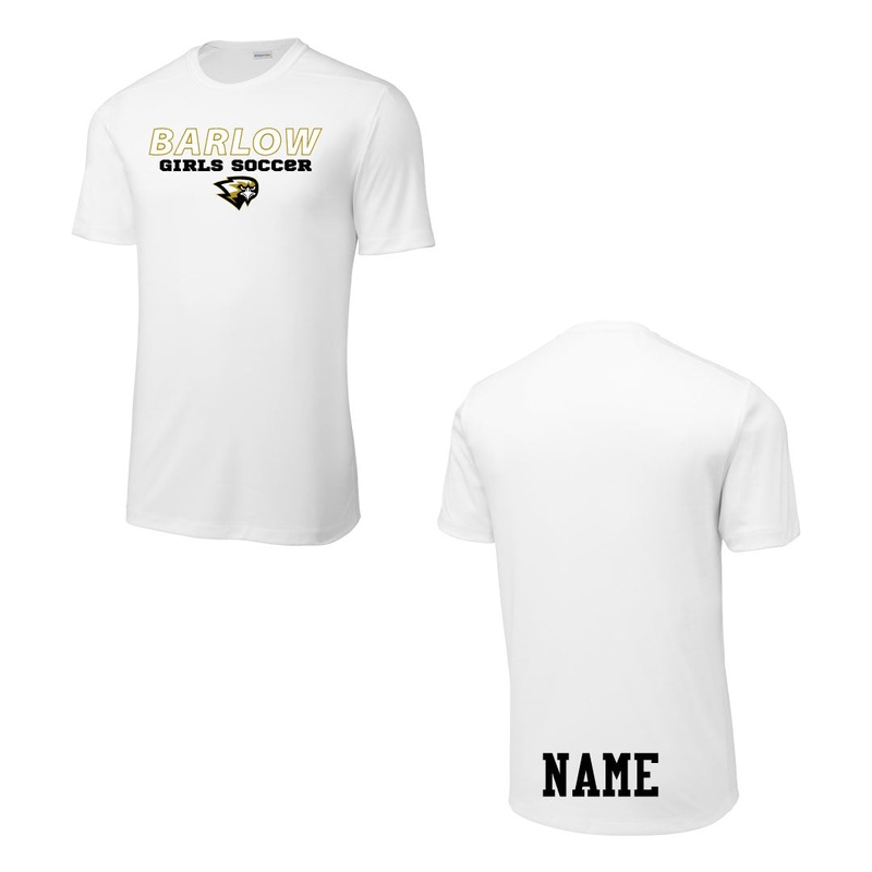 Barlow Girls Soccer Performance Tee White Adult XS