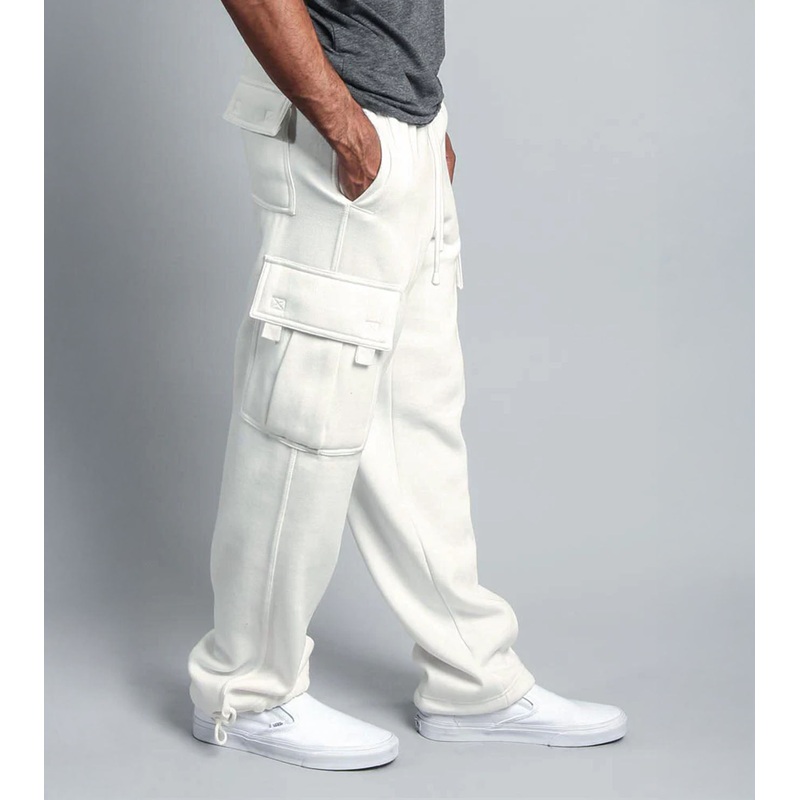 Men’s FlexFleece Cargo Pants Wod Armour | Kibi Sports S White