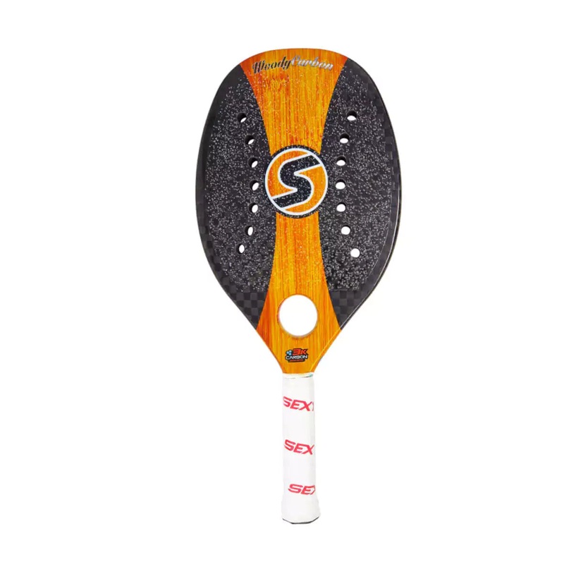 Sexy WOODY CARBON Professional Beach Tennis Paddle