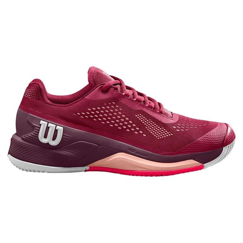 Wilson Women’s Rush Pro 4.0 Tennis Shoes Beet Red