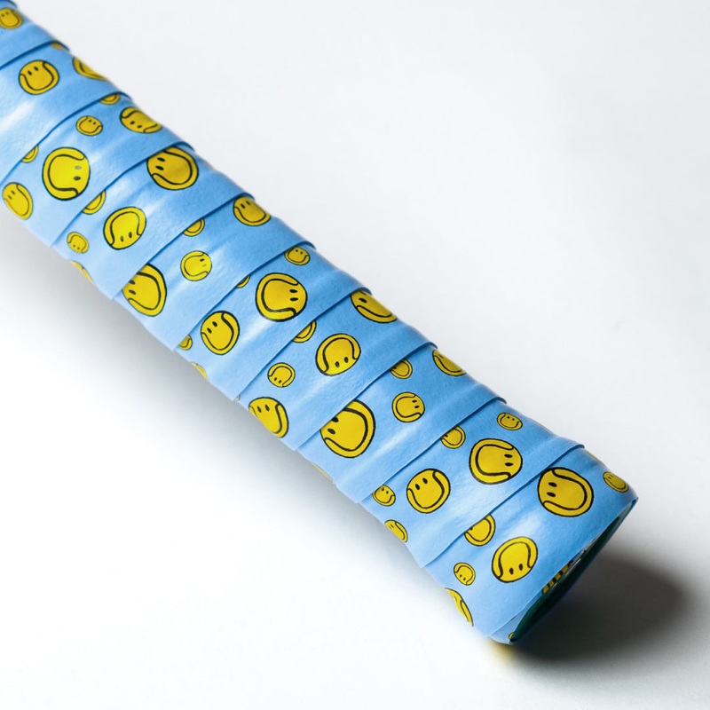 Aixo Smiley Ball Dry Overgrip Blue BLUE OS