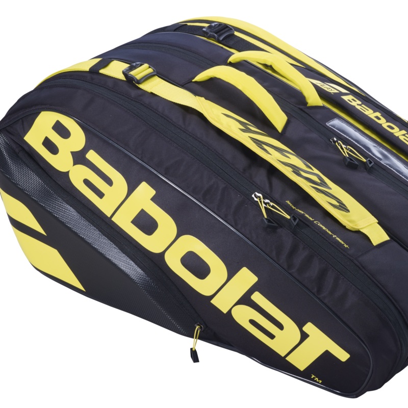 Babolat Racket Holder X 12 Pure Aero Bag 751211 142 BLACK YELLOW 12 Rackets