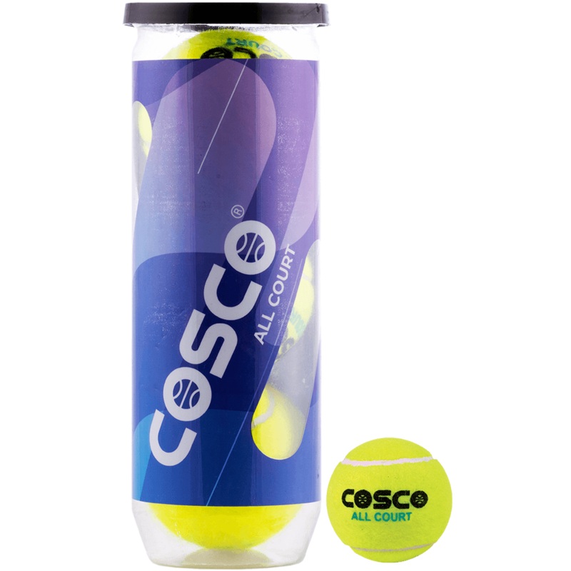 Cosco All Court Tennis Ball, Pack of 3 | KIBI Sports 3 Balls