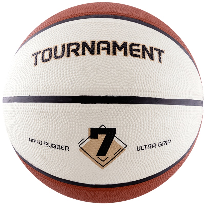 Cosco Tournament S-7 FIBA Level 2 Basketball | Kibi Sports White & Tan 7
