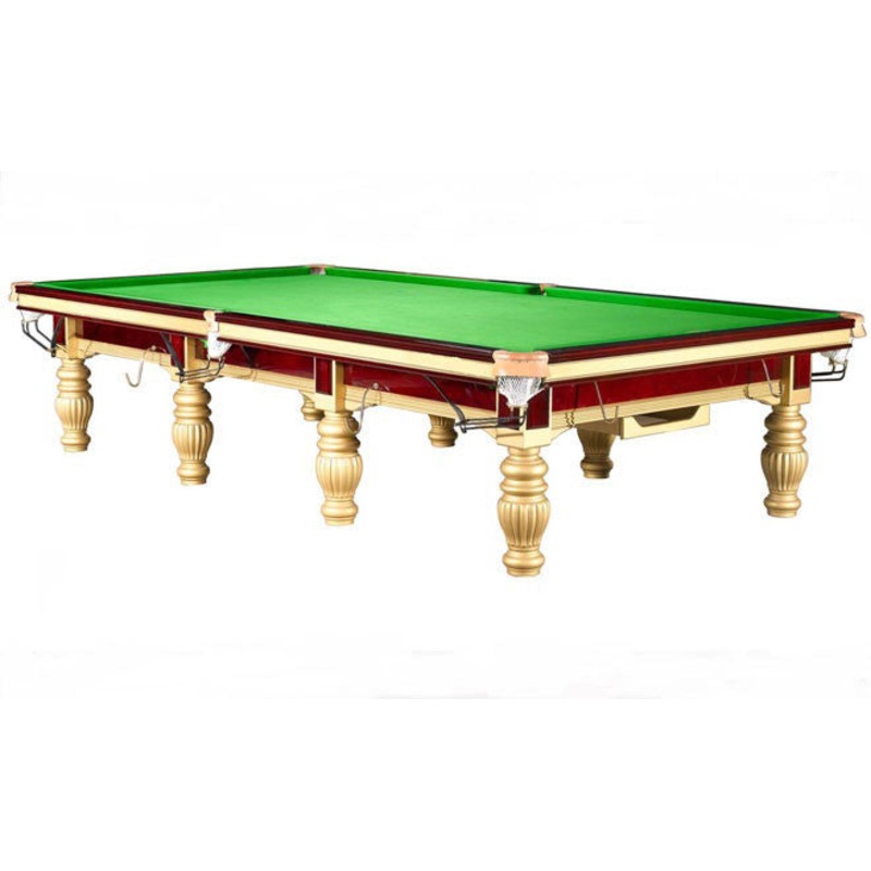 Gold Tournament Champion Steel Block Snooker Table (12 Ft x 6 Ft) 9Ball India | Kibi Sports