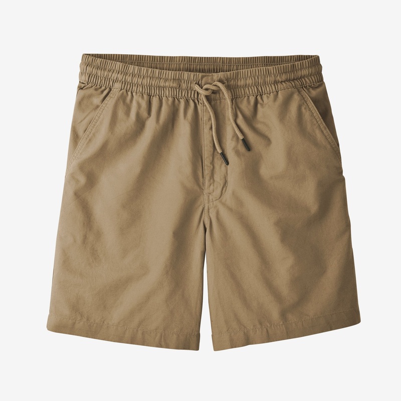 Patagonia Mens Ms Light Weight All Wear Hemp Volley Shorts Small Mojave Khaki-MJVK