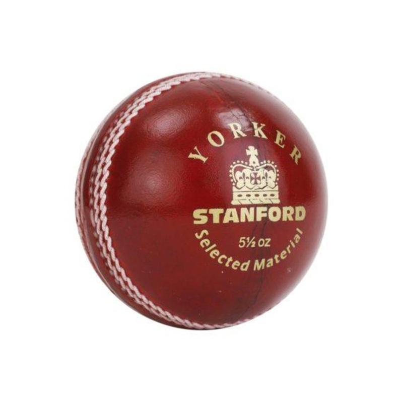 SF Yorker Leather Ball  | KIBI SPORTS red