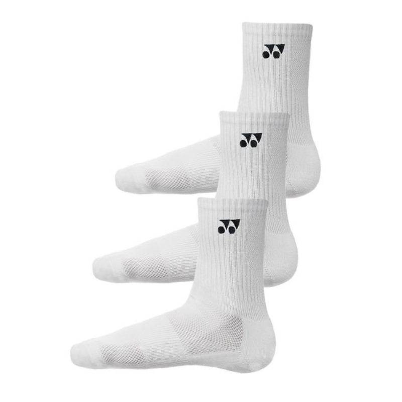 YONEX Crew Socks (3 Pairs) 8422 White S: 22-25CM