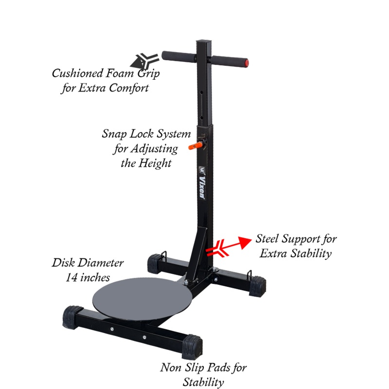 2in1 HEIGHT ADJUSTABLE TWISTER Gym Machine VIXEN | KIBI SPORTS