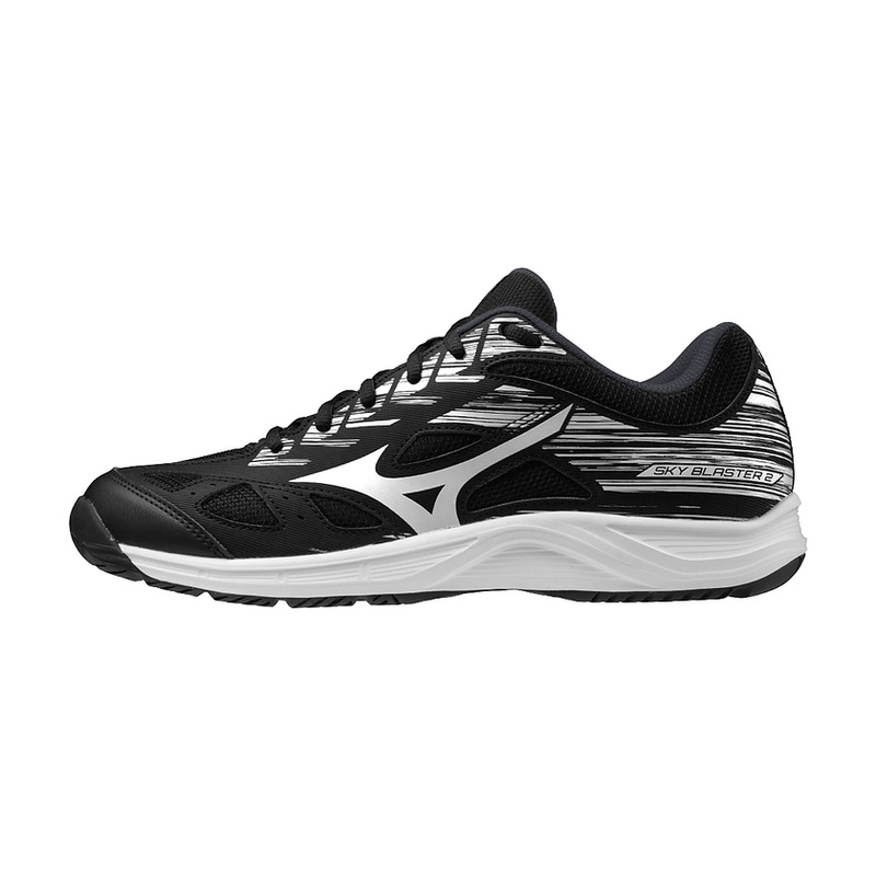 Mizuno Sky Blaster 2 Badminton Shoes Snow White / Peace Blue / Opera Red Select Size :