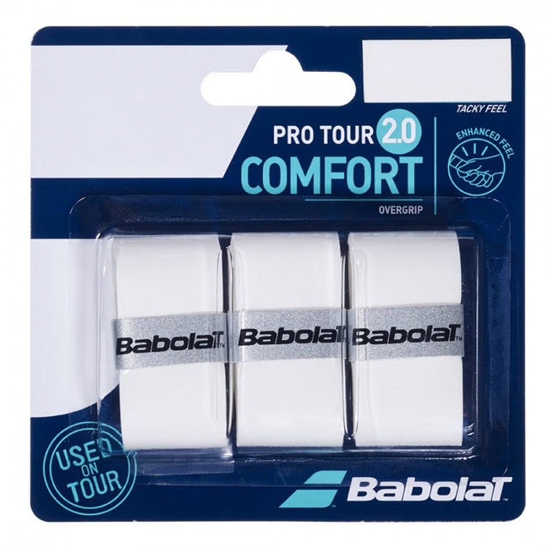 OVERGRIP BABOLAT PRO TOUR 2.0 X3 WHITE