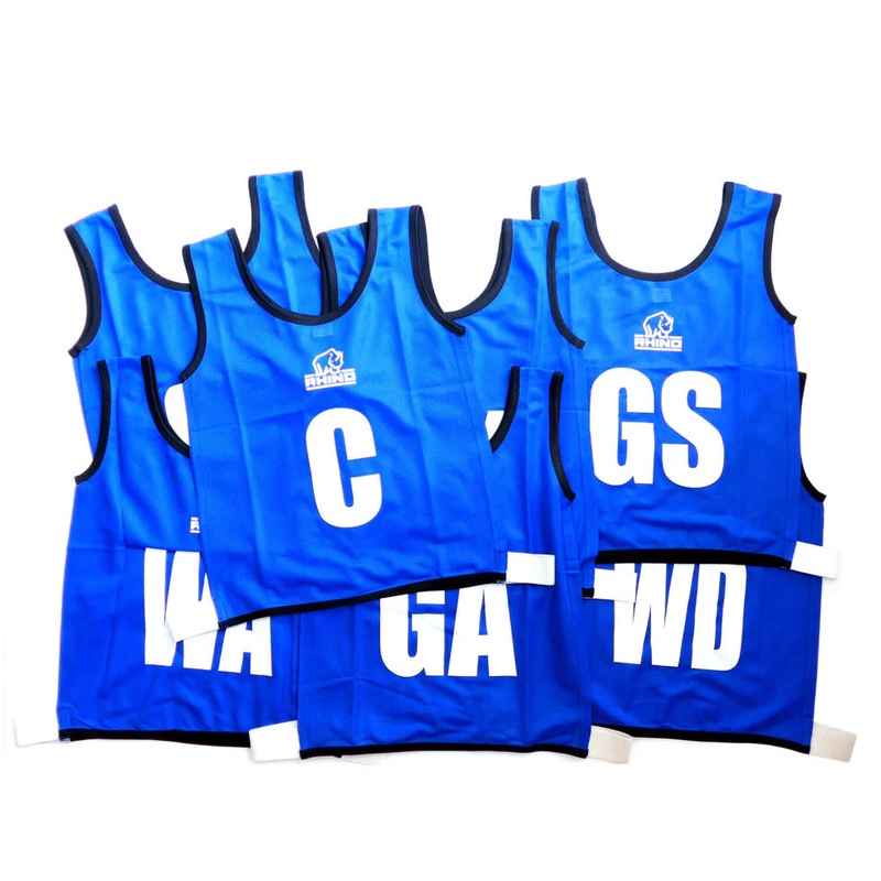 Rhino Netball Bib Set RED SNR