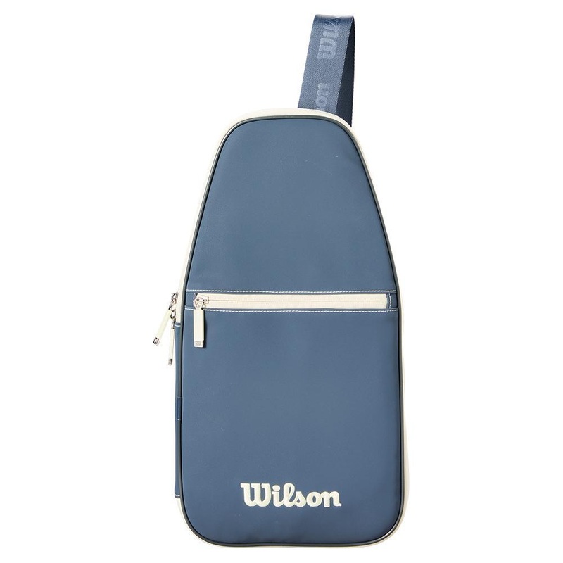 Soft Full Cover Pickleball Bag Blue and Cream