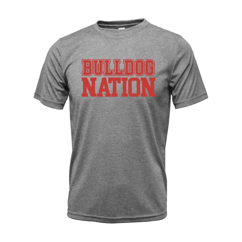 Thomasville Bulldog Youth Grey Drifit Shirt