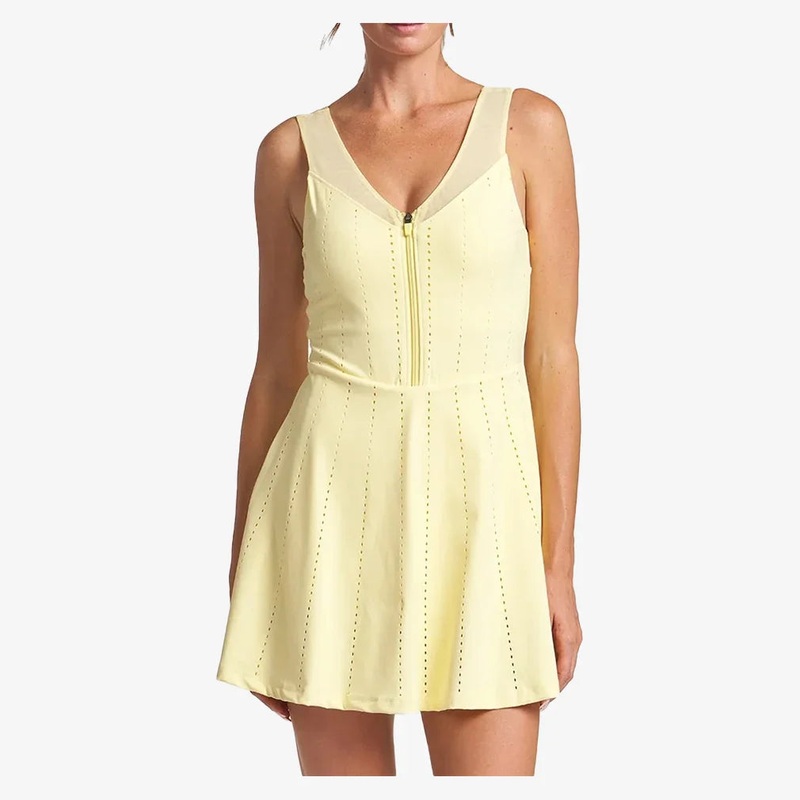 Women`s Endure Perforated Zip Tennis Dress
