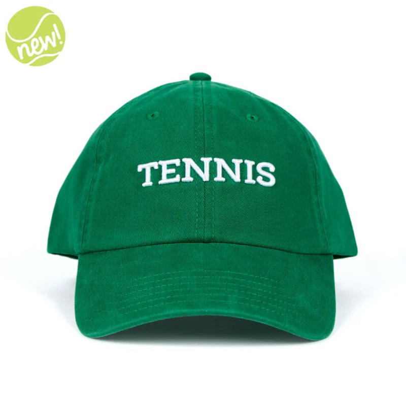 Ame & Lulu Triple Play Tennis Hat Green/White