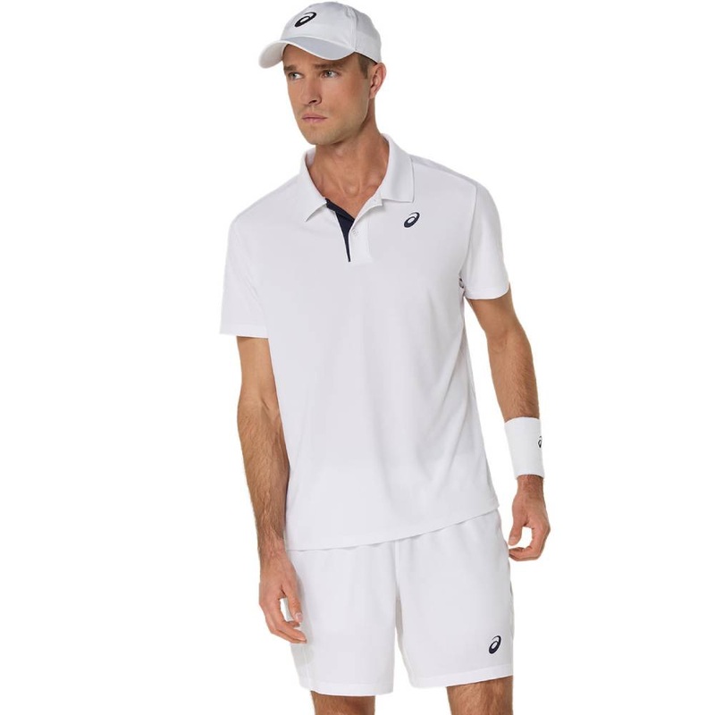 Asics Men’s Court Polo Shirt (Brilliant White)