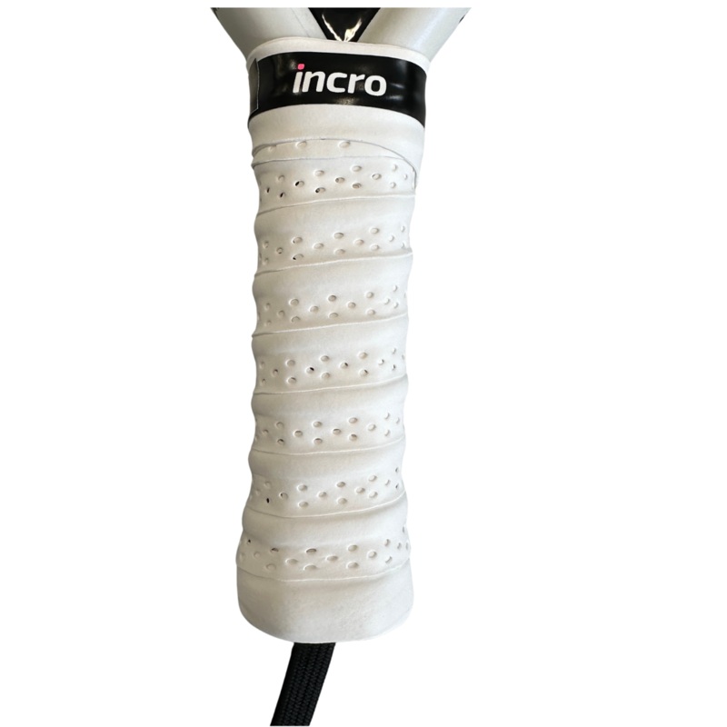 Incro Damping Ridges Overgrip with Perforated Relief  White