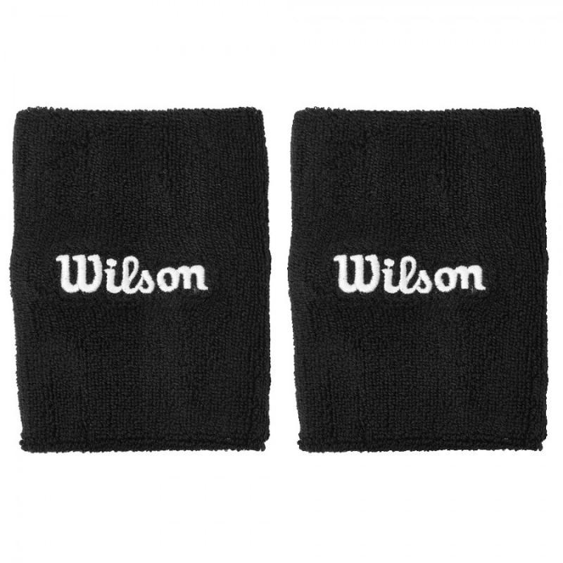 Muequeras Wilson Wide Terry Negro 2 Unidades
