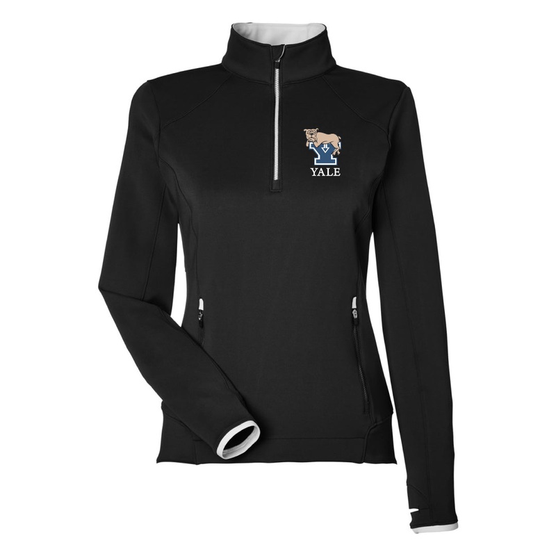 Yale Anesthesiology Zero Restriction Performance 1/4 Zip Black Mens S