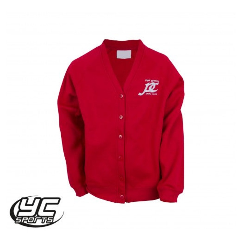 Ysgol Gymraeg Pwll Coch Cardigan 2/3 RED