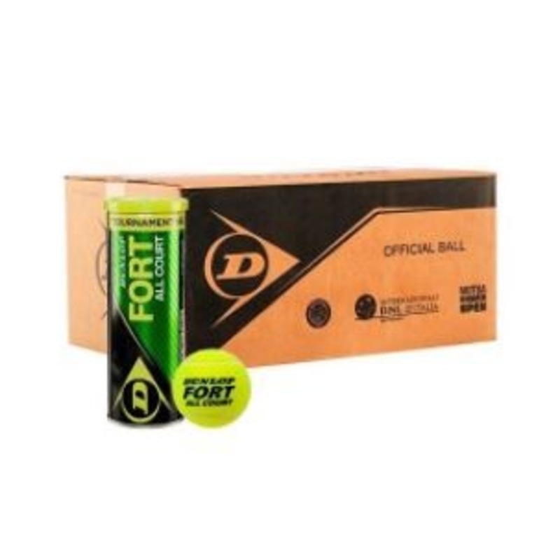 Cajon 72 Pelotas – 18 Botes de 4 Uds – Dunlop Fort All Court Tennis