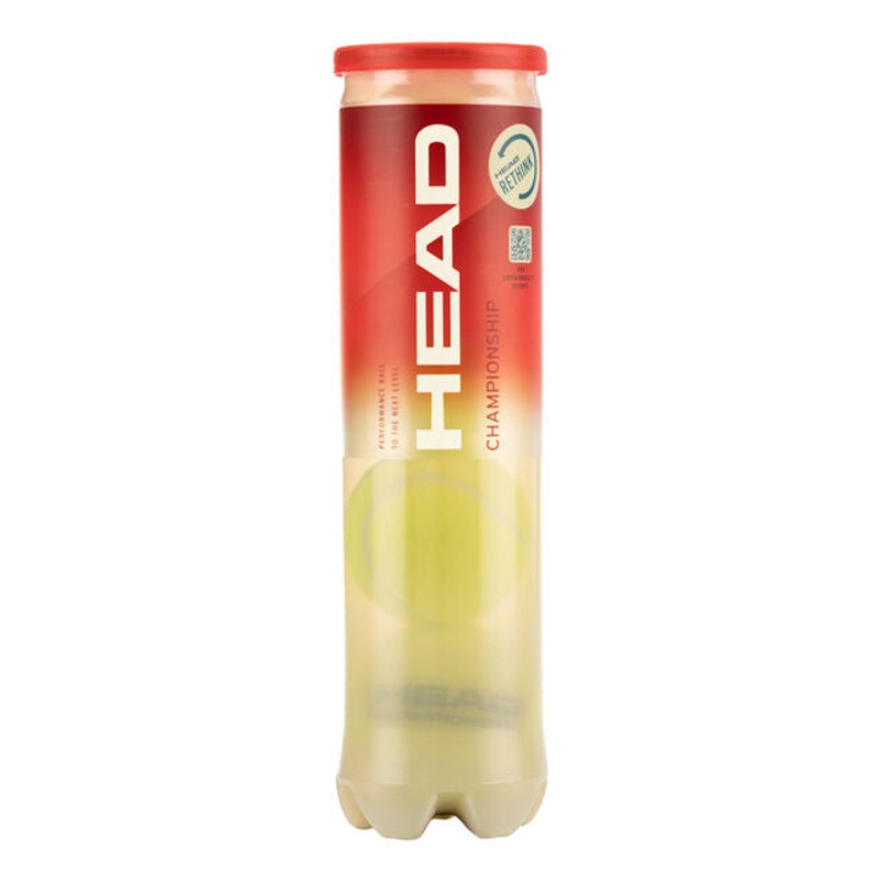 Head Championship Ball 575204 (4 ball tube) One Size YELLOW