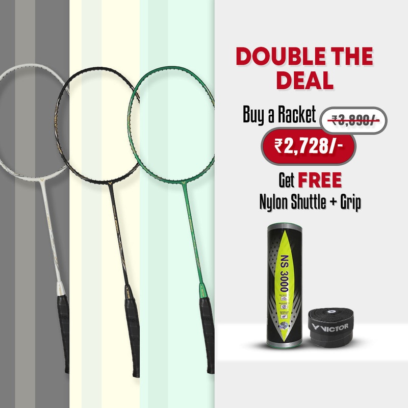 Jetspeed JS-800HT Strung Badminton Racket – 4U/G5 Vector | Kibi Sports Black