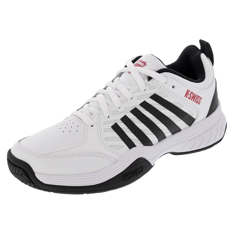 Men`s Court Express 2 Tennis Shoes White and Black