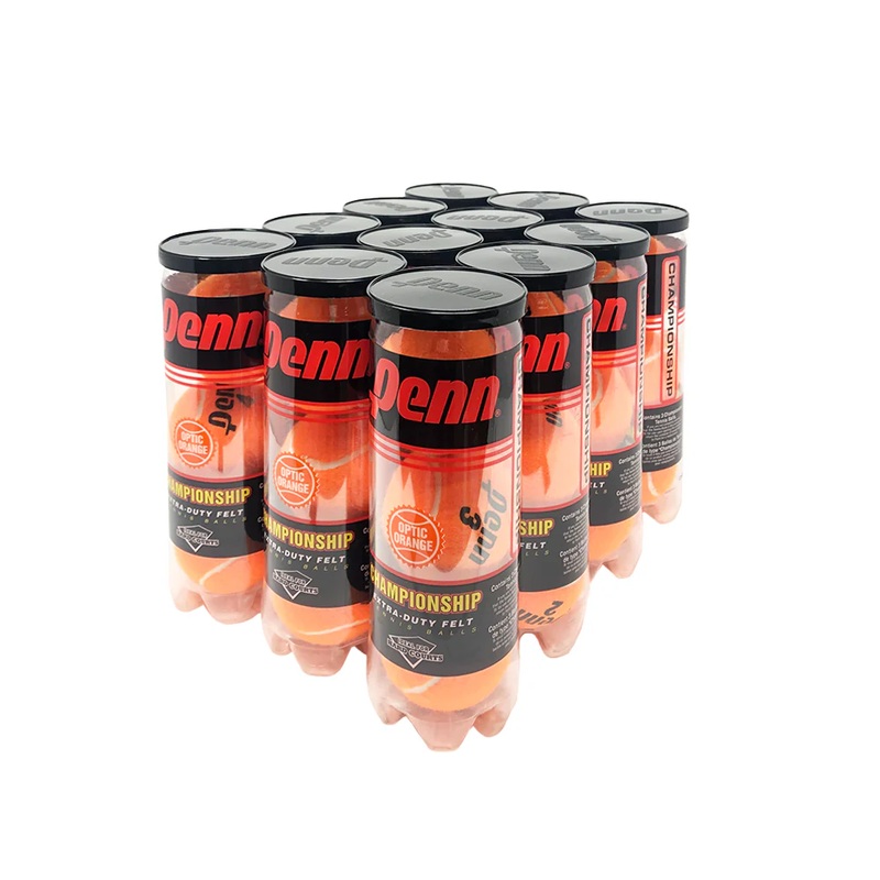 Penn Championship Orange Tennis Balls – 12 Can Case