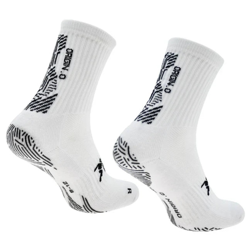 Precision Origin.0 Grip Socks Unisex – White/Black WHITE/BLACK 9-11