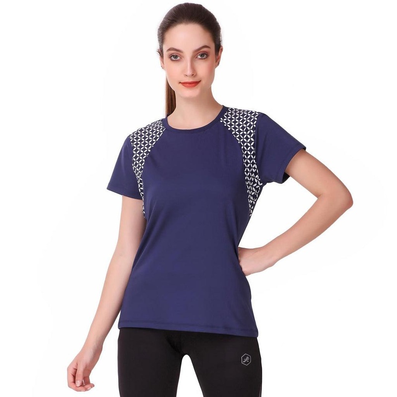 ReDesign Performance Raglan Print T-shirt | Women | KIBI Sports M Blue Blood