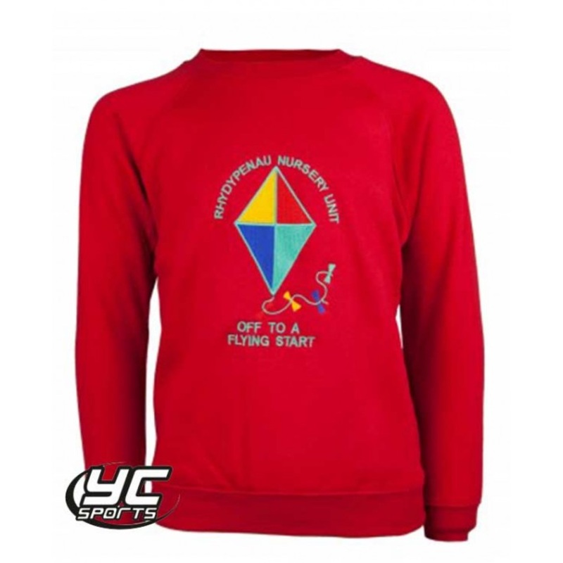 Rhydypenau Primary School Sweatshirt Big Kite (Nursery) 2YR RED
