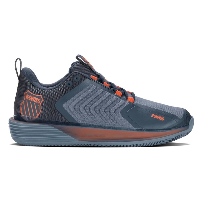K-Swiss Ultrashot 3 Clay Men’s Tennis Shoe (Blue/Orange)
