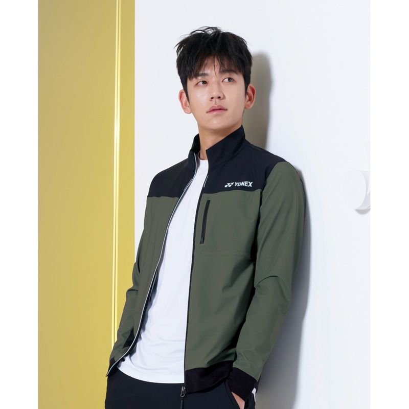 YONEX Men’s Warm Up Jacket 243WU003M DEEP OLIVE 95(M)