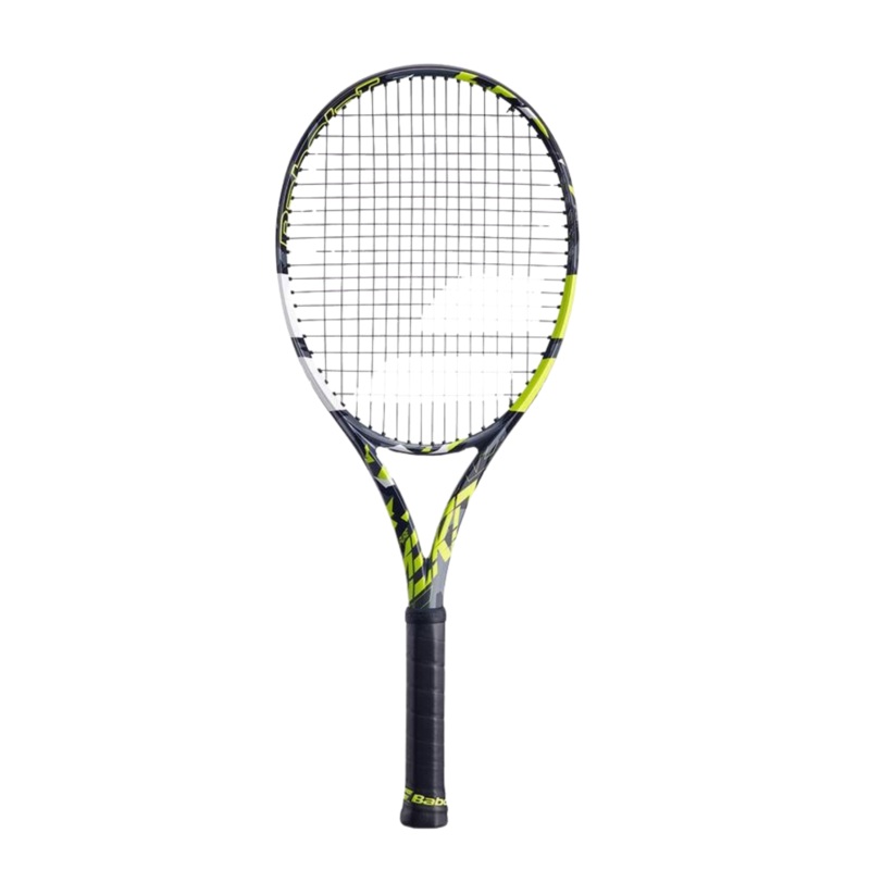 Babolat Pure Aero 100 300g Strung Tennis Racket Strung GREY/YELLOW/WHITE G1