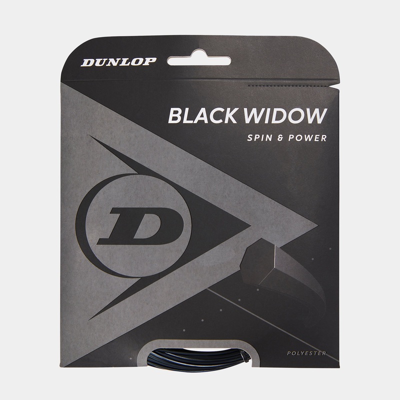 BLACK WIDOW – 16G 12 Meter Set Dunlop | Kibi Sports Black Polyester 16g (1.31mm)
