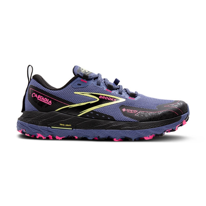 Brooks Women’s Cascadia 18 GTX Grey Blue/Black/Pink-464 6