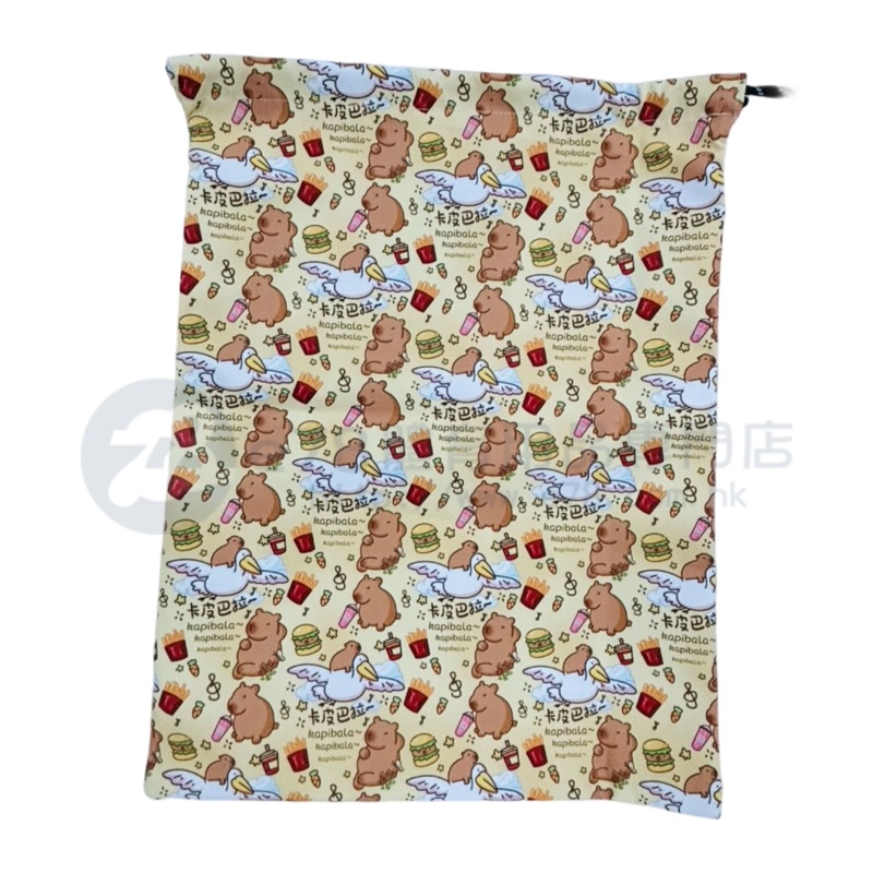Handmade Water Resistant shoes bag (Fast Food Kapibala 471) Fast Food Kapibala 471