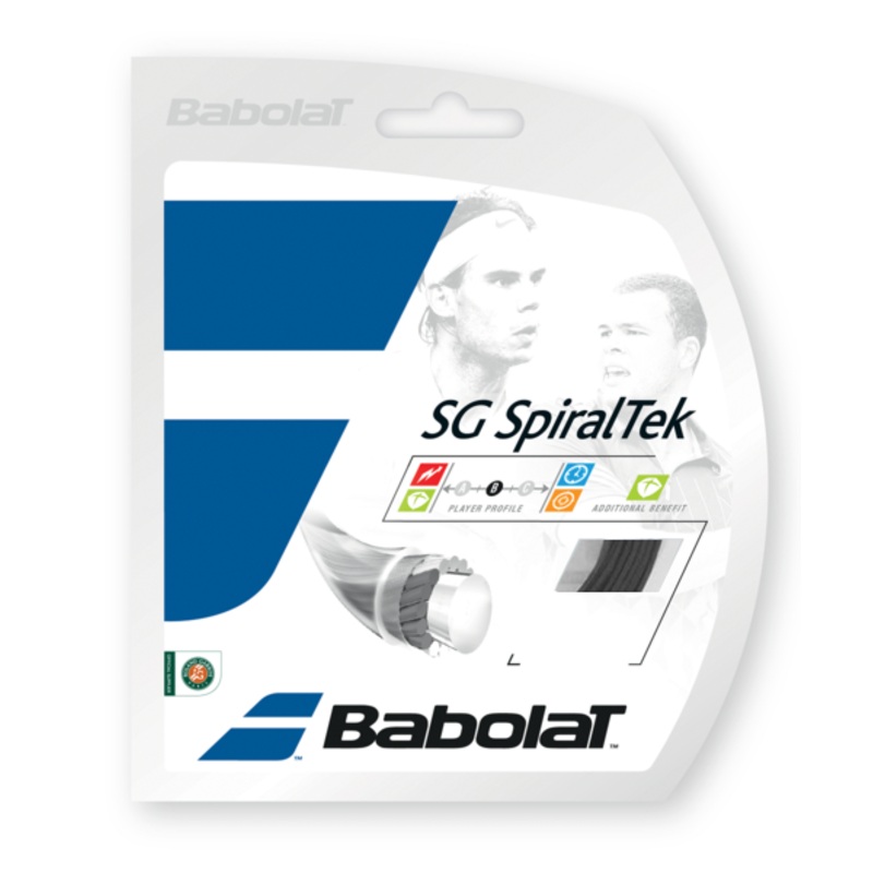 Babolat Spiraltek 17/1.25 Tennis String (Black)